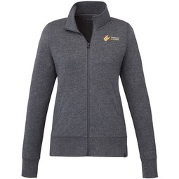 Heather Dark Charcoal Argus Eco Custom Full Zip Fleece - Women's