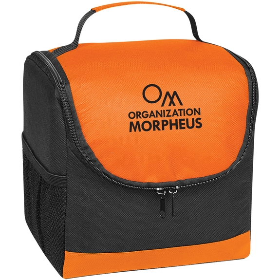 Orange - Thrifty Non-Woven Custom Lunch Cooler Bag