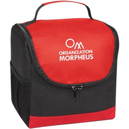 Red - Thrifty Non-Woven Custom Lunch Cooler Bag