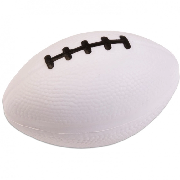 White Football Logo Stress Ball 