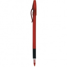 Red Comfort Grip Translucent Promotional Pen