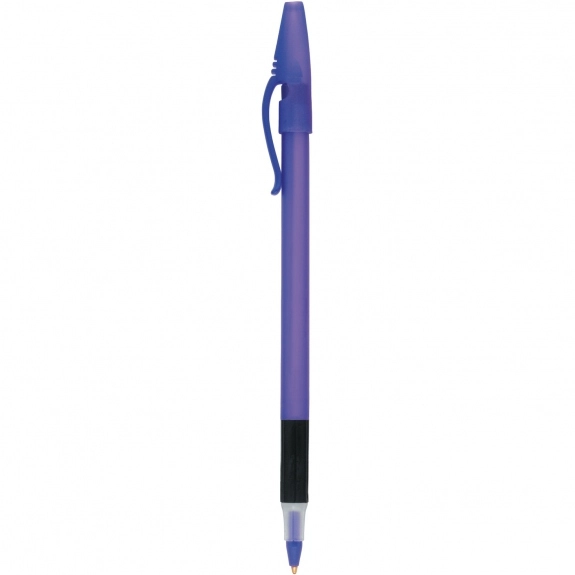 Purple Comfort Grip Translucent Promotional Pen