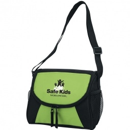 Lime Green/Black Personal Promotional Lunch Bag 