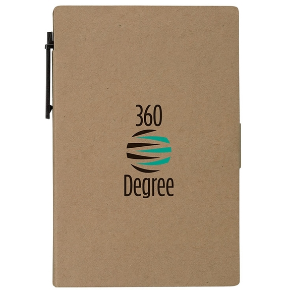 Recycled Pen, Note Book & Flag Set - Promotional Pen Set