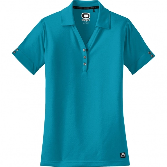 Voltage Blue OGIO Embroidered Custom Polo - Women's