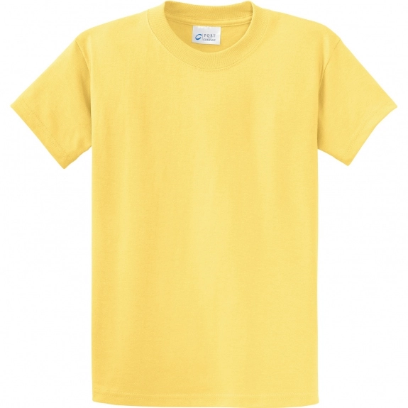 DAffodil Yellow Port & Company Essential Logo T-Shirt - Men's Tall - Colors