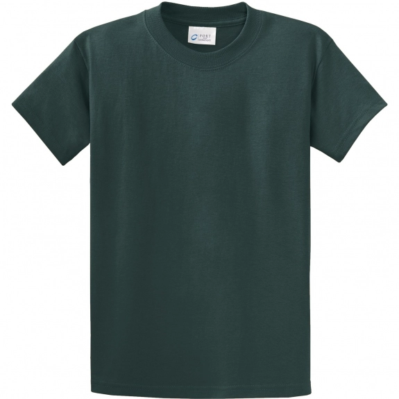 Dark Green Port & Company Essential Logo T-Shirt - Men's Tall - Colors