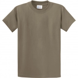 Dusty Brown Port & Company Essential Logo T-Shirt - Men's Tall - Colors