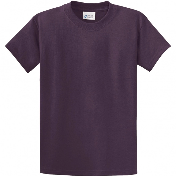 Eggplant Port & Company Essential Logo T-Shirt - Men's Tall - Colors
