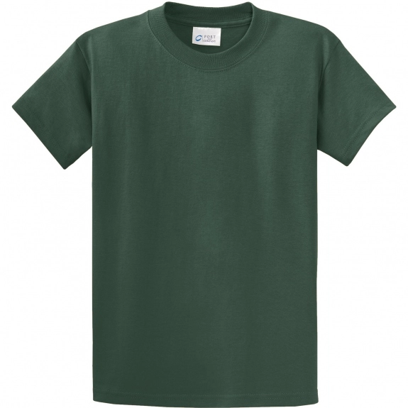 Forest Green Port & Company Essential Logo T-Shirt - Men's Tall