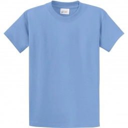 Light Blue Port & Company Essential Logo T-Shirt - Men's Tall