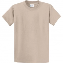 Light Sand Port & Company Essential Logo T-Shirt - Men's Tall