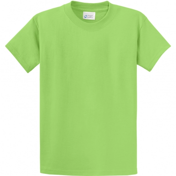 Lime Green Port & Company Essential Logo T-Shirt - Men's Tall