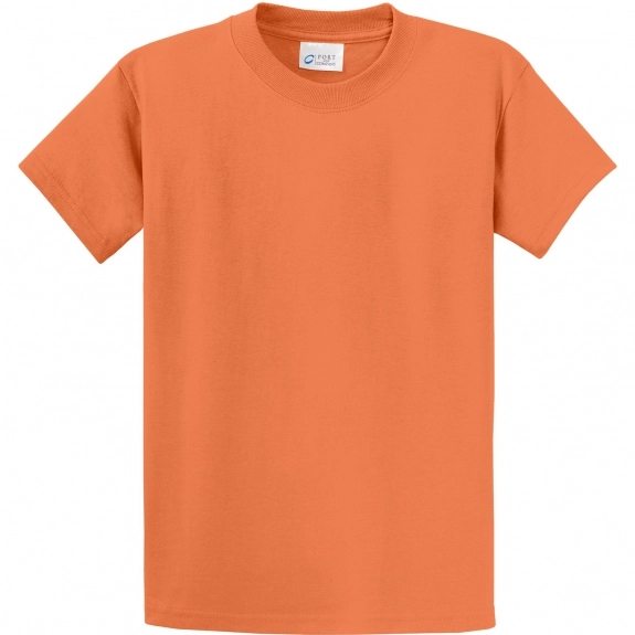 Orange Sherbert Port & Company Essential Logo T-Shirt - Men's Tall