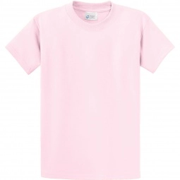 Pale Pink Port & Company Essential Logo T-Shirt - Men's Tall