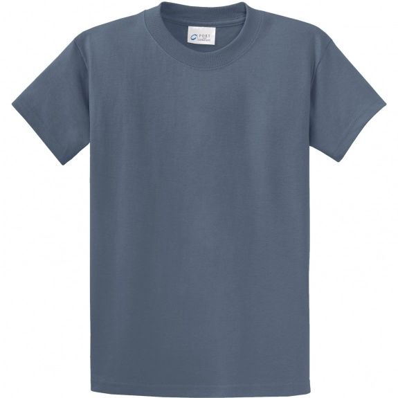 Steel Blue Port & Company Essential Logo T-Shirt - Men's Tall