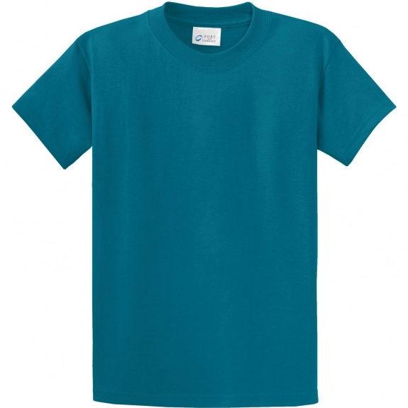 Teal Port & Company Essential Logo T-Shirt - Men's Tall