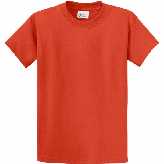 Orange Port & Company Essential Logo T-Shirt - Men's Tall - Colors