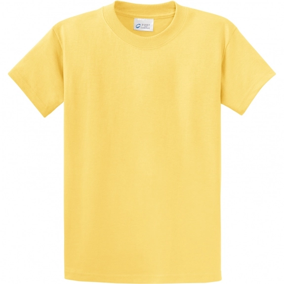 Yellow Port & Company Essential Logo T-Shirt - Men's Tall