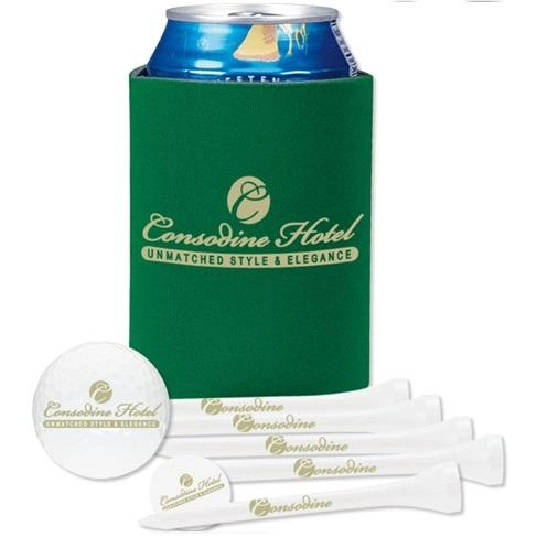 Callaway Koozie Promotional Can Cooler Golf Kit