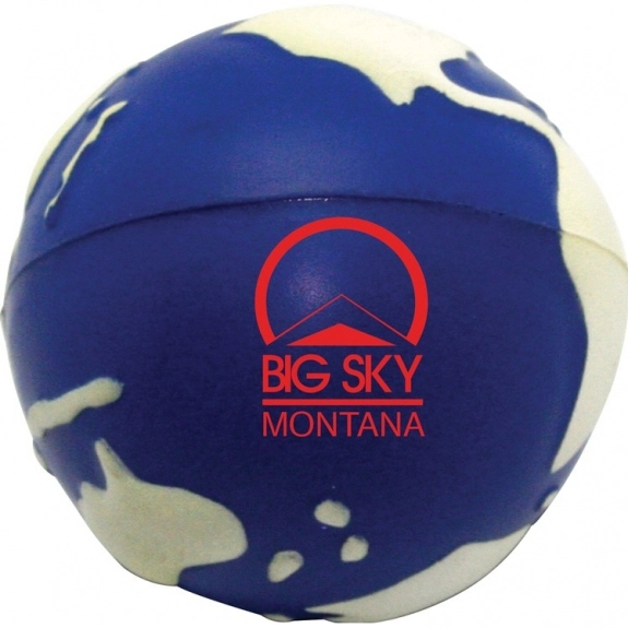Glow in the Dark Earth Shaped Promotional Stress Ball