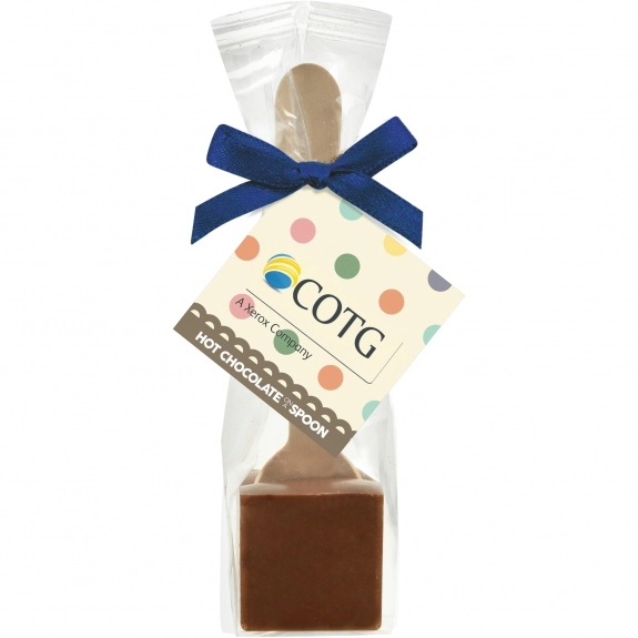 Full Color Custom Hot Chocolate On A Spoon - Milk Chocolate