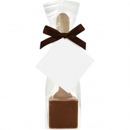 Brown Full Color Custom Hot Chocolate On A Spoon - Milk Chocolate