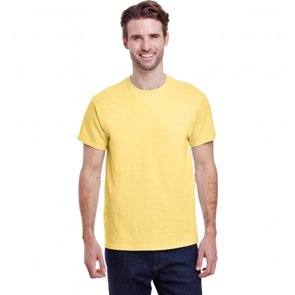 Cornsilk Yellow Gildan Ultra Cotton 6 oz. Custom T-Shirt - Men's - Colors
