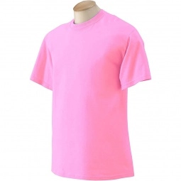 Safety pink Gildan Ultra Cotton 6 oz. Custom T-Shirt - Men's - Colors