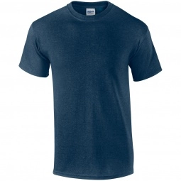 Heather Indigo Gildan Ultra Cotton 6 oz. Custom T-Shirt - Men's - Colors