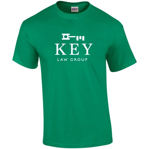 Kelly Green Gildan Ultra Cotton 6 oz. Custom T-Shirt - Men's - Colors