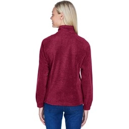 Back - Harriton Full-Zip Custom Fleece Jacket - Women's
