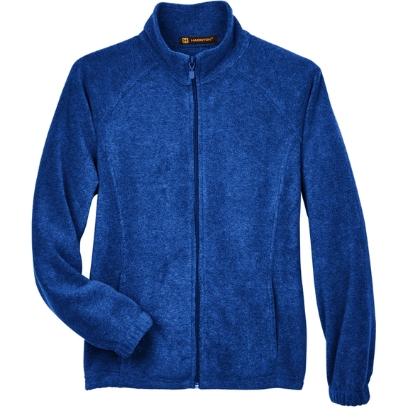 True Royal - Harriton Full-Zip Custom Fleece Jacket - Women's