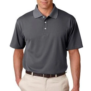 Charcoal UltraClub Cool & Dry Stain-Release Custom Polo Shirt