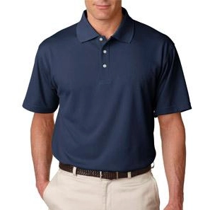 Navy UltraClub Cool & Dry Stain-Release Custom Polo Shirt