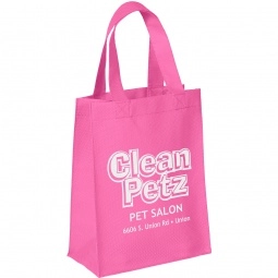 Pink Promotional Non-Woven Shopper Tote Bag