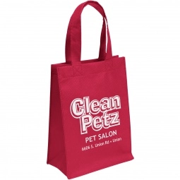 Red Promotional Non-Woven Shopper Tote Bag