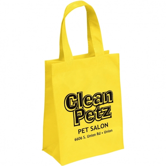 Yellow Promotional Non-Woven Shopper Tote Bag