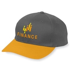 Black / gold 6-Panel Low Profile Snapback Promotional Cap - Youth