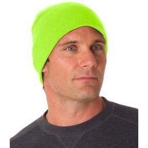 Lime Green Bayside Beanie Custom Hat