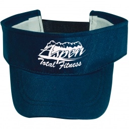 Navy Blue Full Color Econo Non-Woven Promotional Visor