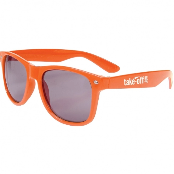 Orange Glossy Frame Custom Sunglasses