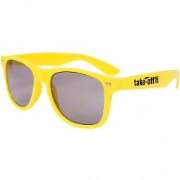 Yellow Glossy Frame Custom Sunglasses