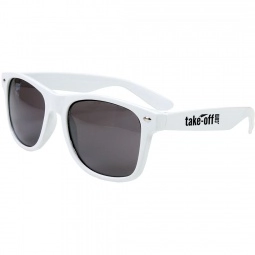 White Glossy Frame Custom Sunglasses