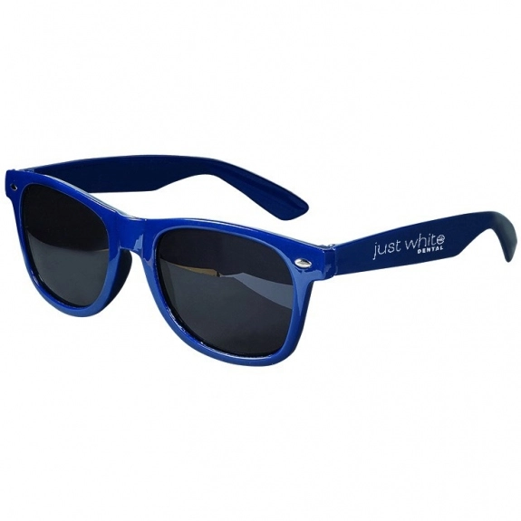 Navy Glossy Frame Custom Sunglasses