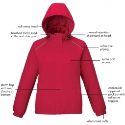 Features - Core365 Brisk Insulated Custom Jackets - Women's