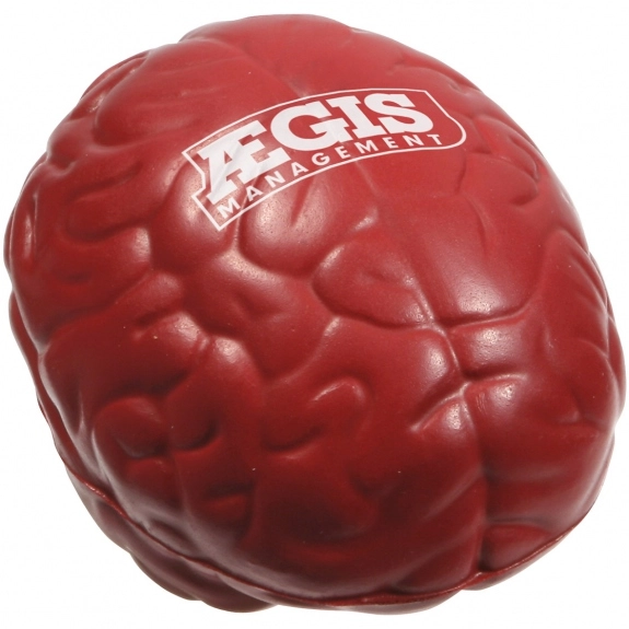 Burgundy Brain Shaped Custom Stress Balls