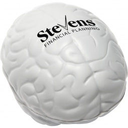 Grey Brain Shaped Custom Stress Balls