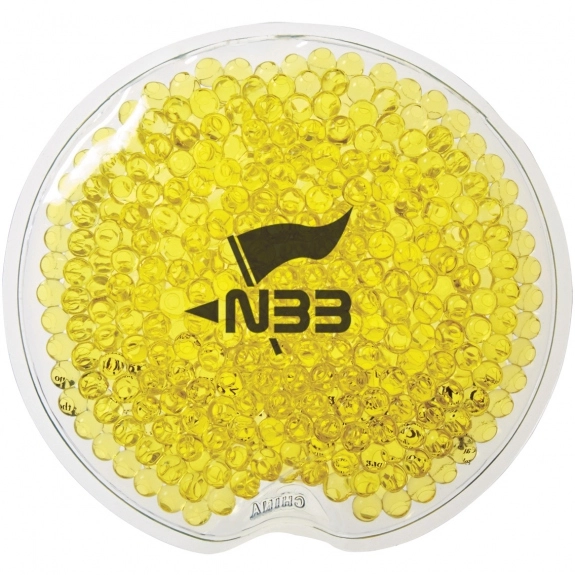 Yellow Round Gel Beads Custom Hot/Cold Packs