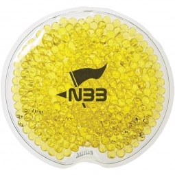 Yellow Round Gel Beads Custom Hot/Cold Packs